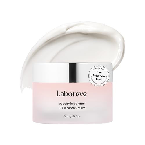 Laboreve PeachMicrobiome 10 Million Exosome Cream with 3% Niacinamide & 5% Squalane, Face Moisturizer for Sensitive Skin, Barrier Support, Lightweight Texture, Glass Skin Finish (1.69 fl oz) | Amazon (US)