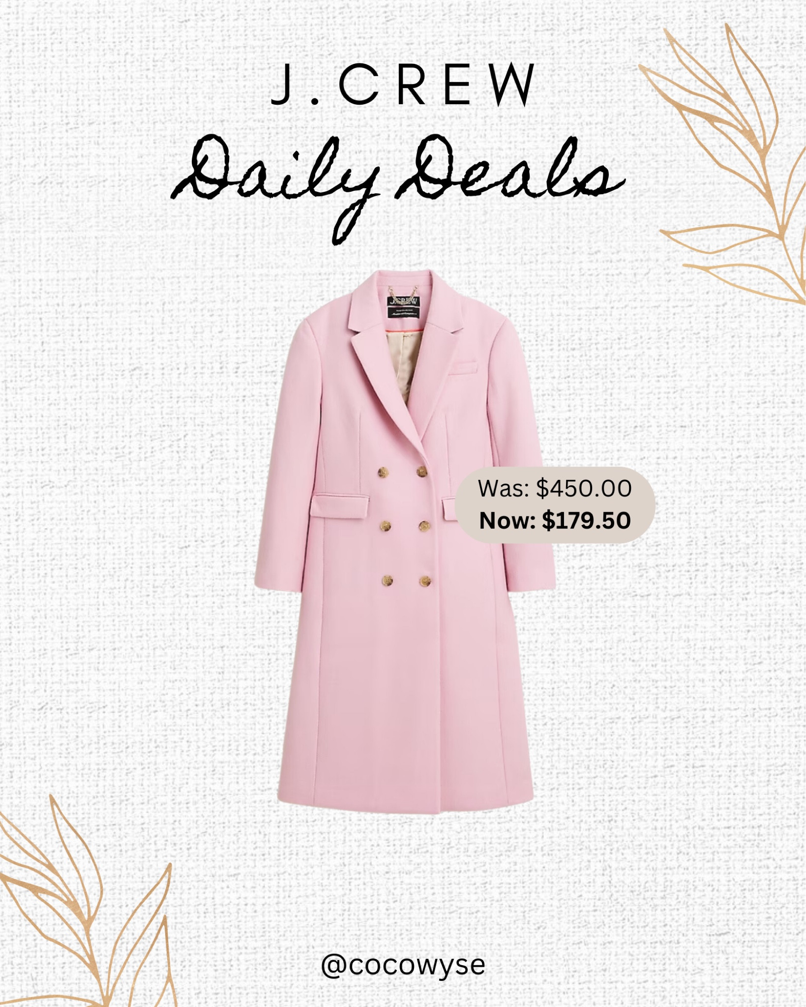 J.Crew Daily Deal!

#LTKHolidaySale #LTKSeasonal #LTKCyberWeek