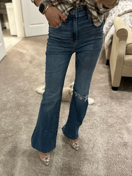 Stretchy flare jeans on sale size 00 short 

#LTKunder100 #LTKsalealert