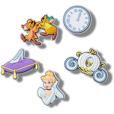 Crocs Jibbitz Cinderella Disney Princess Shoe Charms 5-Pack | Target