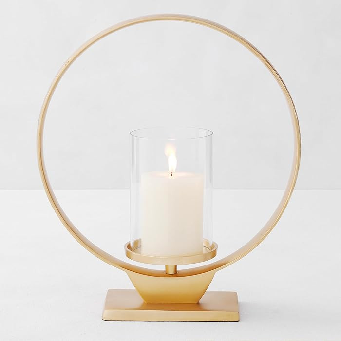Z Gallerie Cirque Pillar Holder,Gold,Small(Candles not Included) | Amazon (US)