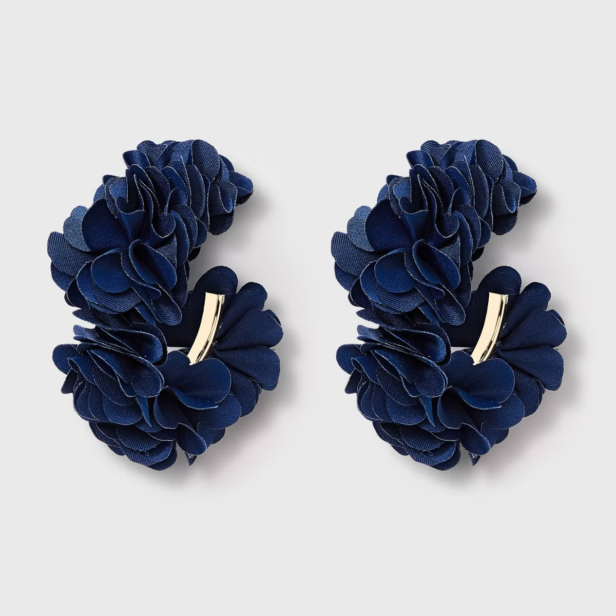 Fabric Hoop Petal Earrings - A New Day™ | Target
