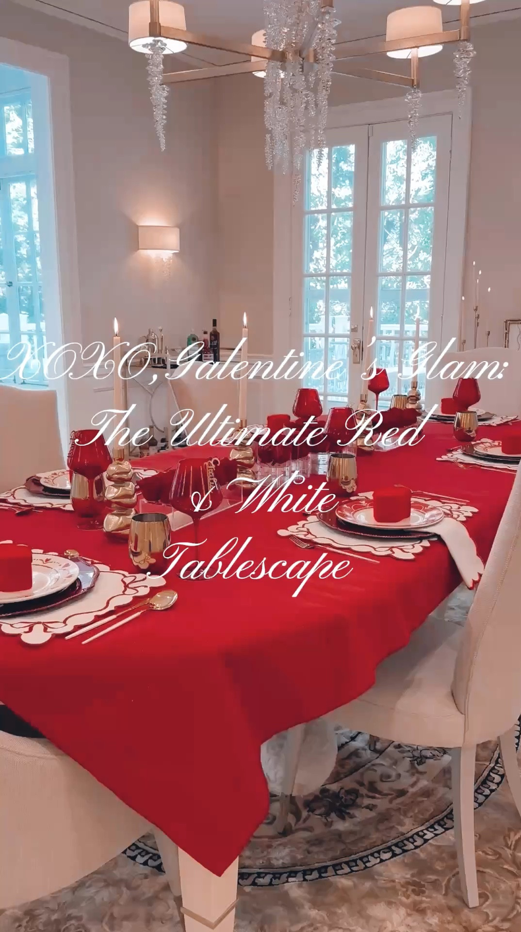 Darlings, if there was ever a tablescape that whispered glam and shouted Galentine’s Day soirée, this is it! The theme? XOXO, of course. A red-and-white fantasy where every detail is a love letter to fabulous entertaining.
Let’s break it down:
✨ The Foundation: A shimmering red tablecloth sets the mood—because if we’re celebrating, we might as well sparkle.
✨ The Layers: White and red linen placemats with darling ribbon details, a rich red charger, and the pièce de résistance—a mix of heart-adorned plates, because love is in the details.
✨ The Chicest Trinket: A plush velvet lip-shaped trinket box sits atop each plate, holding a little golden surprise (yes, chocolate, because we know how to treat our guests).
✨ The Finishing Touches: White and gold flatware for a crisp contrast, ruby-red and gold glassware for a dash of drama, and the cutest acrylic place cards that elegantly dangle from the glasses—because who needs basic name cards when you can elevate?
✨ The Centerpiece Moment: A modern acrylic vase filled with preserved red roses—effortlessly stunning and reusable, because beauty should last. And let’s talk about those lips-shaped candlesticks—so fun, so cheeky, and just the right amount of extra.
✨ The Menu: Instead of individual menus, I went for a single, beautifully displayed one next to a floral arrangement—because sometimes, less is more (except when it comes to champagne).
And just like that, a table fit for the ultimate Galentine’s gathering! Now, pop the bubbly, let the mimosas flow, and toast to friendship, laughter, and looking effortlessly fabulous.
Until next time, stay chic and fabulously extra! 💋✨


#LTKHome #LTKSeasonal