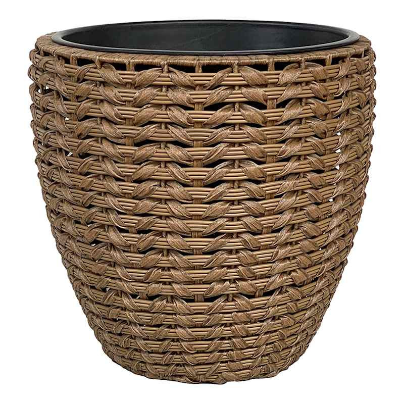 Hyacinth Rattan Outdoor Planter, Large | At Home