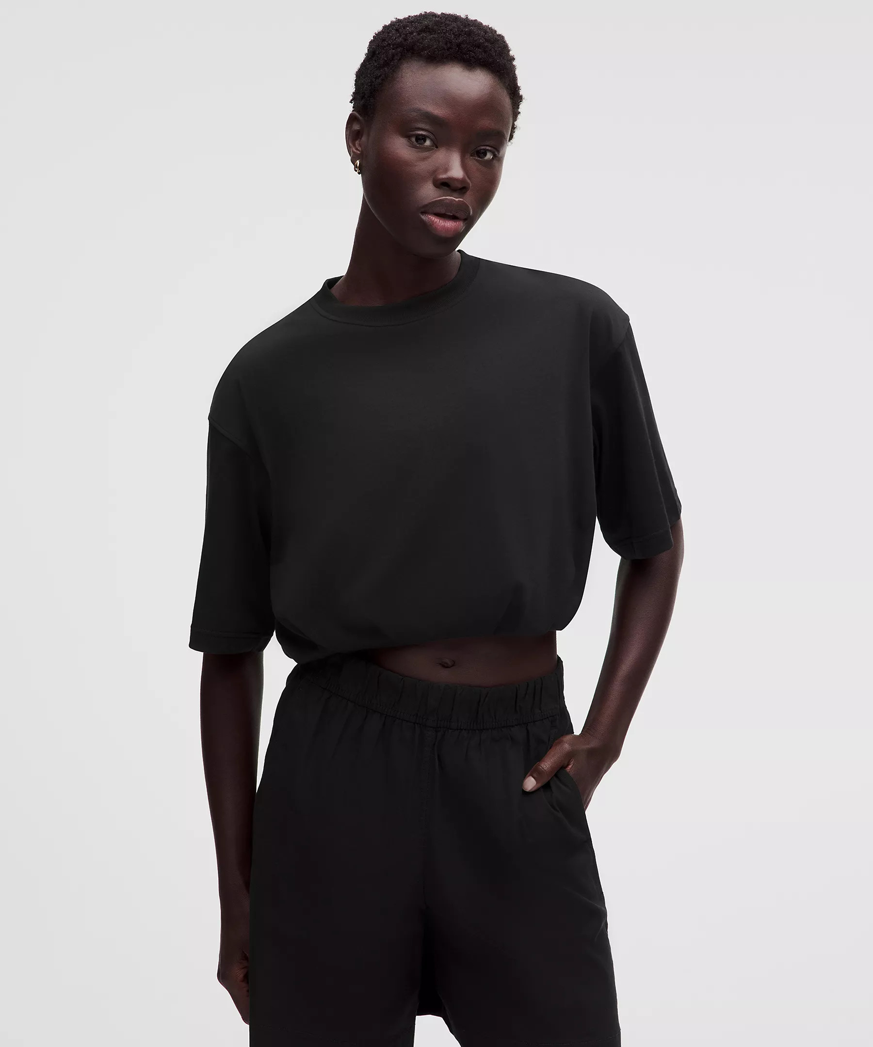 Cotton Jersey Bubble-Hem T-Shirt | lululemon (CA)