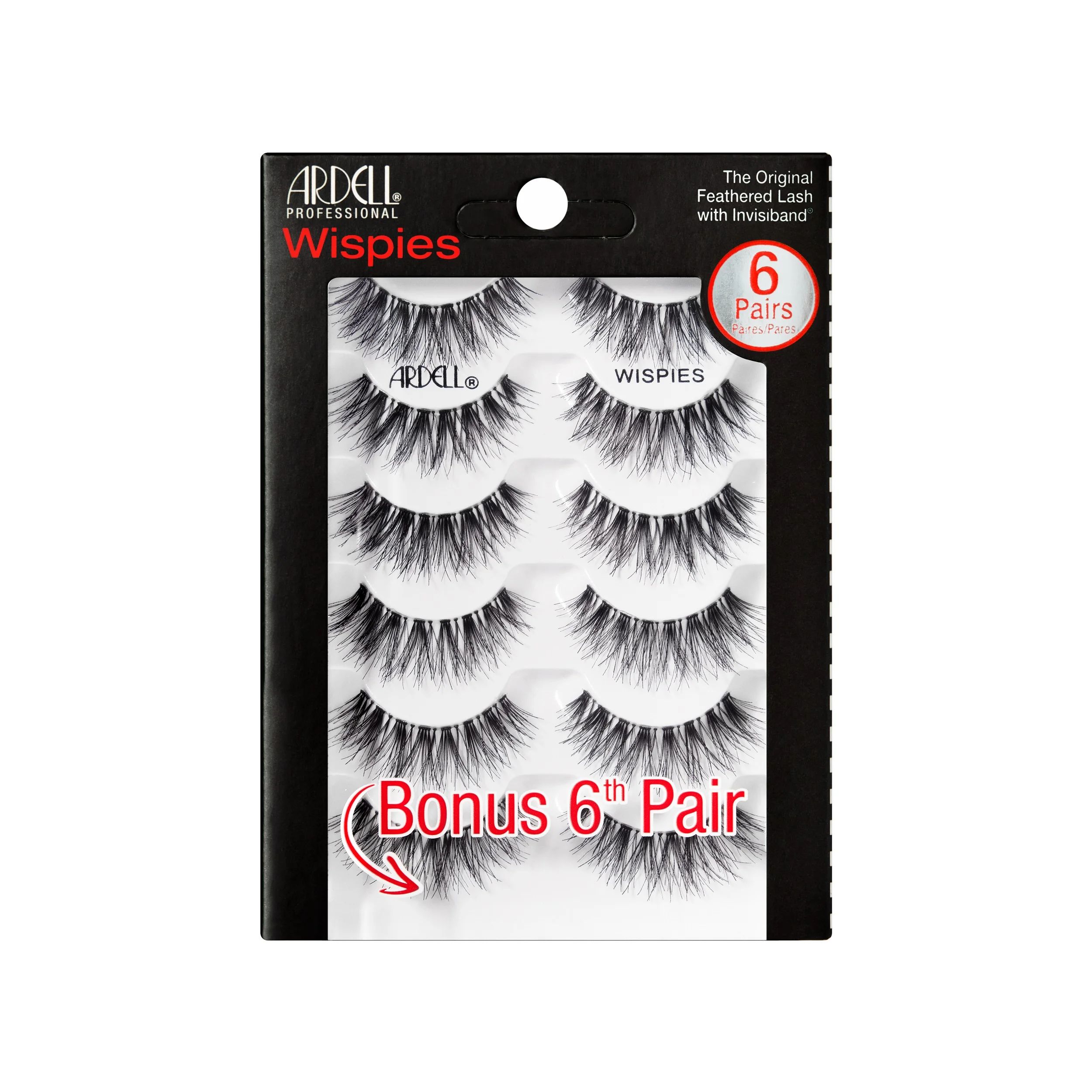 Ardell False Eyelashes, Wispies, 6 Pairs, Black | Walmart (US)