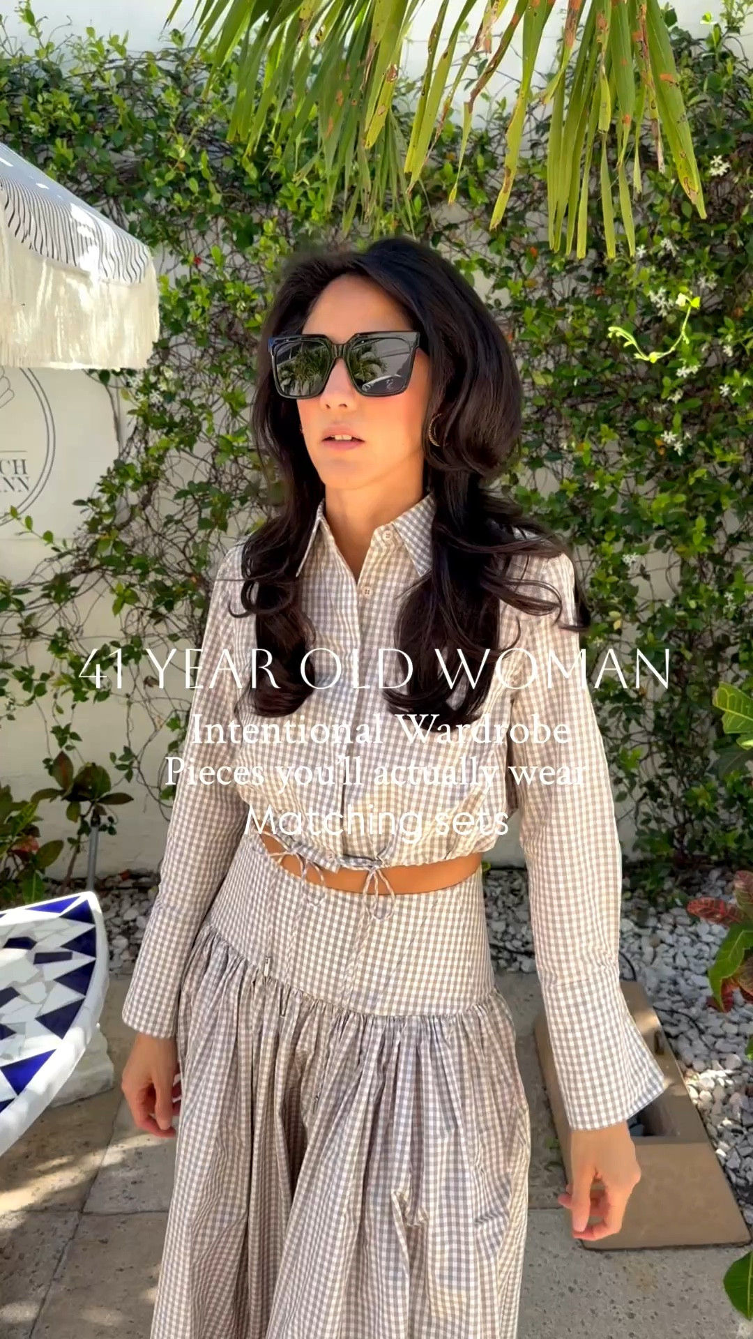 Matching set: Worn in Palm Beach. Runs TTS. I’m wearing a size S in both the top and skirt. The XS would have fitted as well but I wanted a little extra room as my body bloats in the heat and I plan to mix and match the skirt with a white bodysuit and the top with shorts or jeans. Pro tip on the top: It has this extra piece fabric that runs form your neck to your torso in the back which is heaven for those hot days that you’ll be sweating a bit more but you don’t want your cute top to get soaked, this back layer solves that problem. 

Shoes: Also run TTS, I wear a size 7.5, I borrowed these from my mom’s closet but the ones I linked look very similar and I’ve tried them so can honestly vouch for them. All my Steve Madden shoes have always been very comfortable, affordable and honestly no need for anything pricier than those.

#LTKootd #LTKOver40