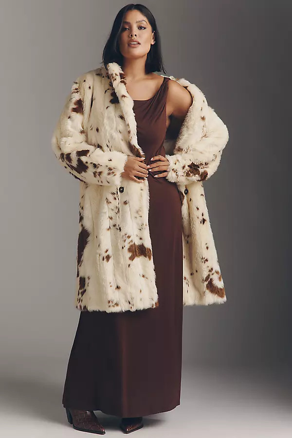 Grand Glam Faux Fur Coat Jacket | Anthropologie (US)