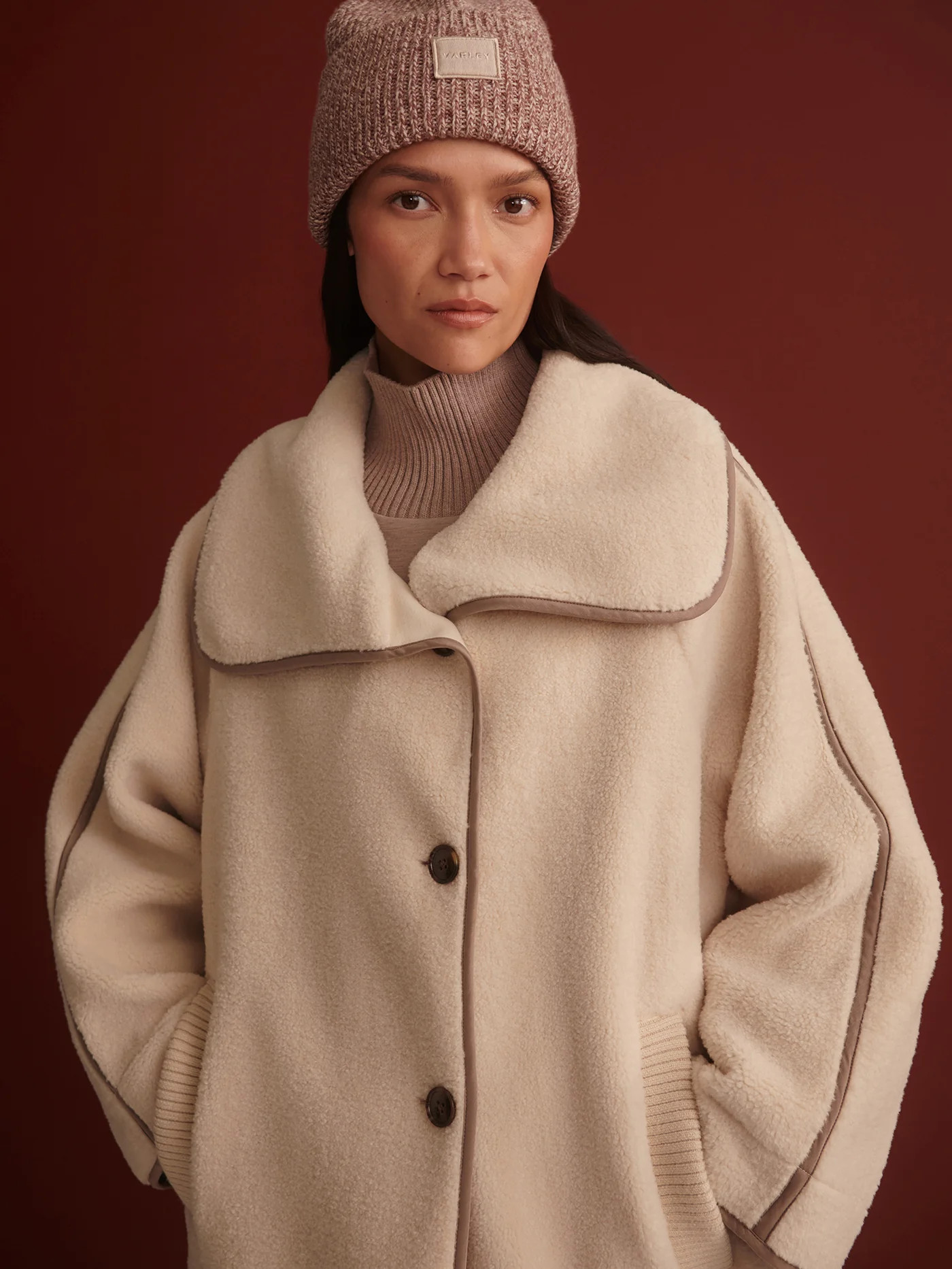 Clemence Sherpa Coat | Varley UK | Varley UK