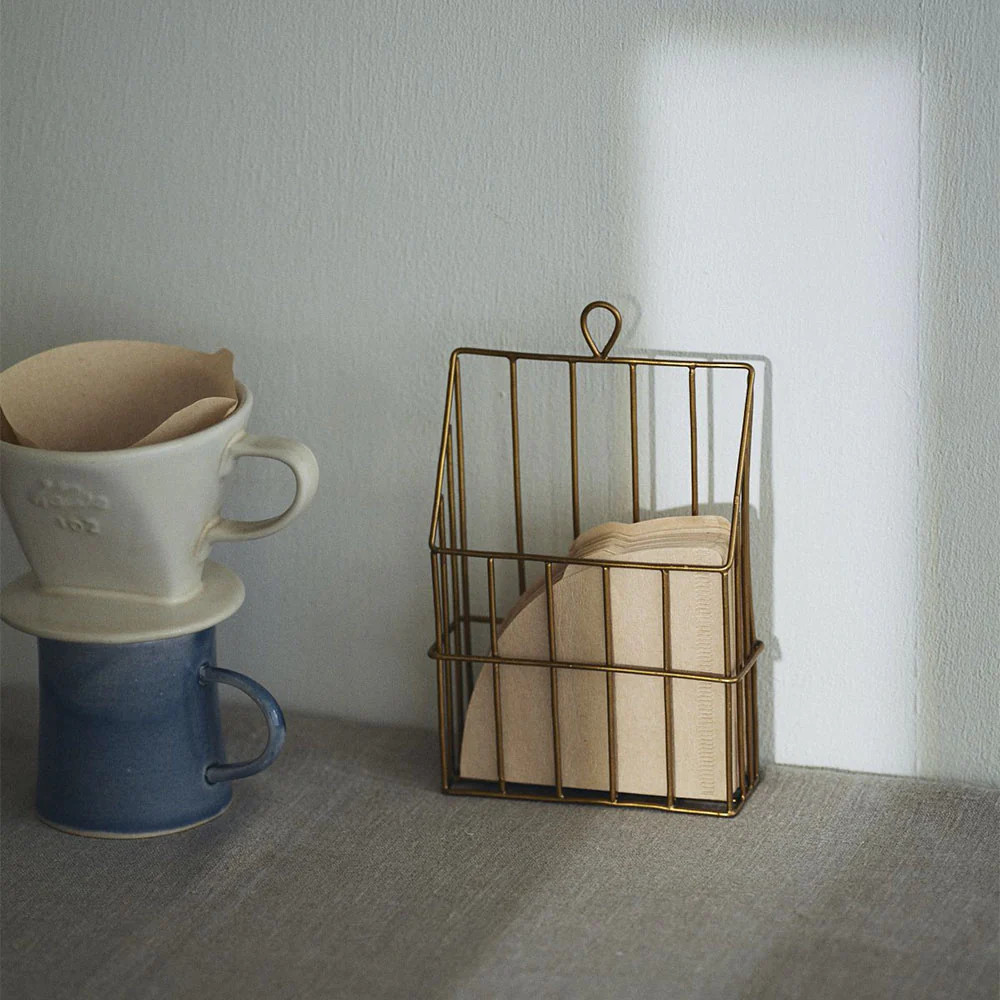 Petite Brass Hanging Basket | Roan Iris