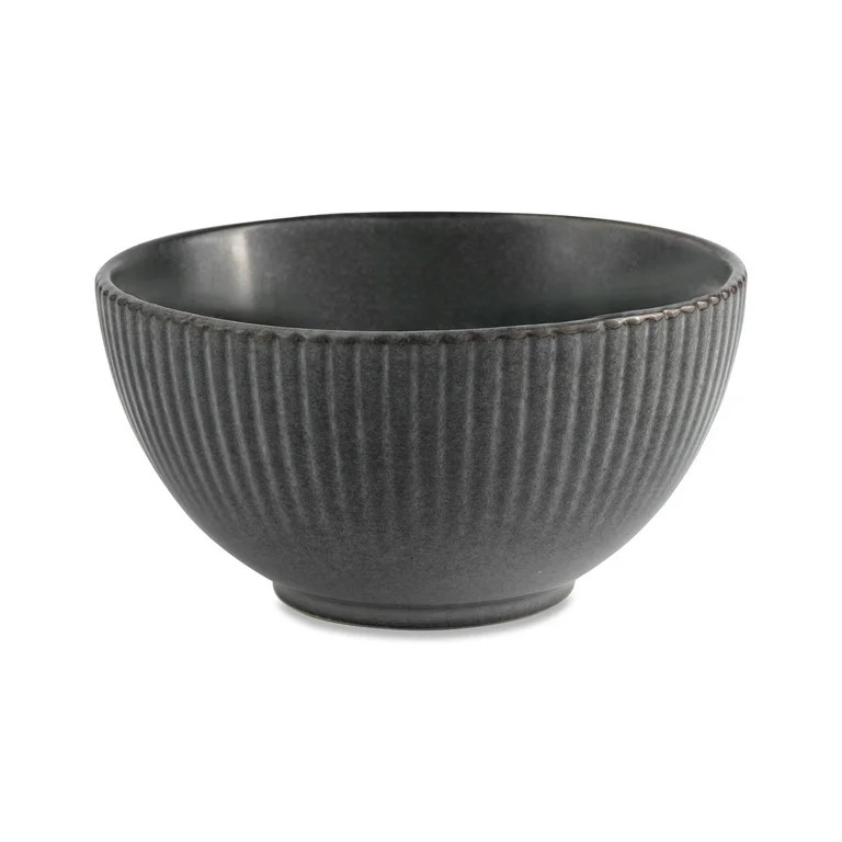 Better Homes & Gardens Stoneware Grey Cereal Bowl, Stoneware Collection | Walmart (US)