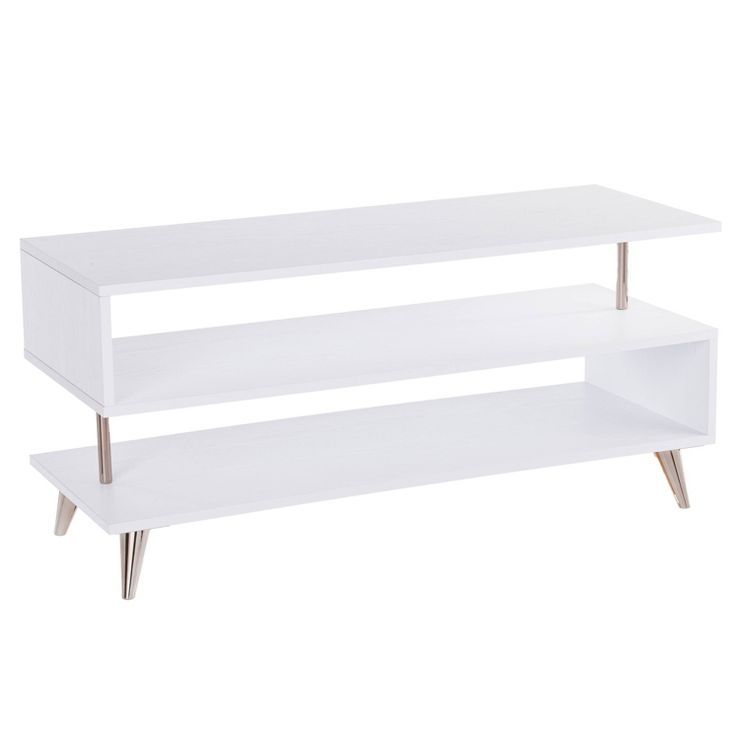 Sartan Low Profile TV Stand for TVs up to 37" White - Aiden Lane | Target