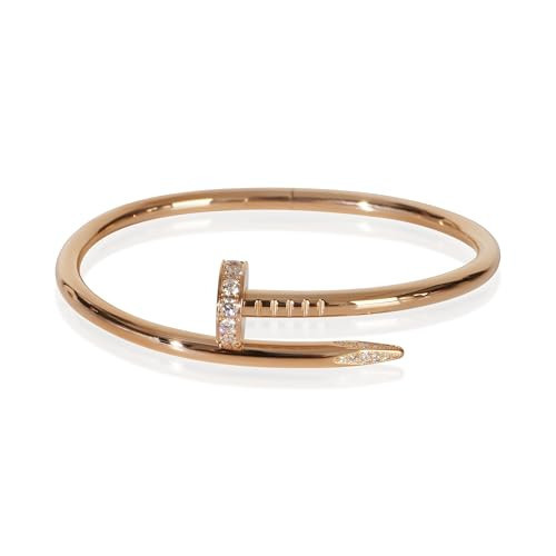 Cartier, Pre-Loved Juste Un Clou Bracelet, Rose Gold, Diamond, 16 mm | Amazon (US)