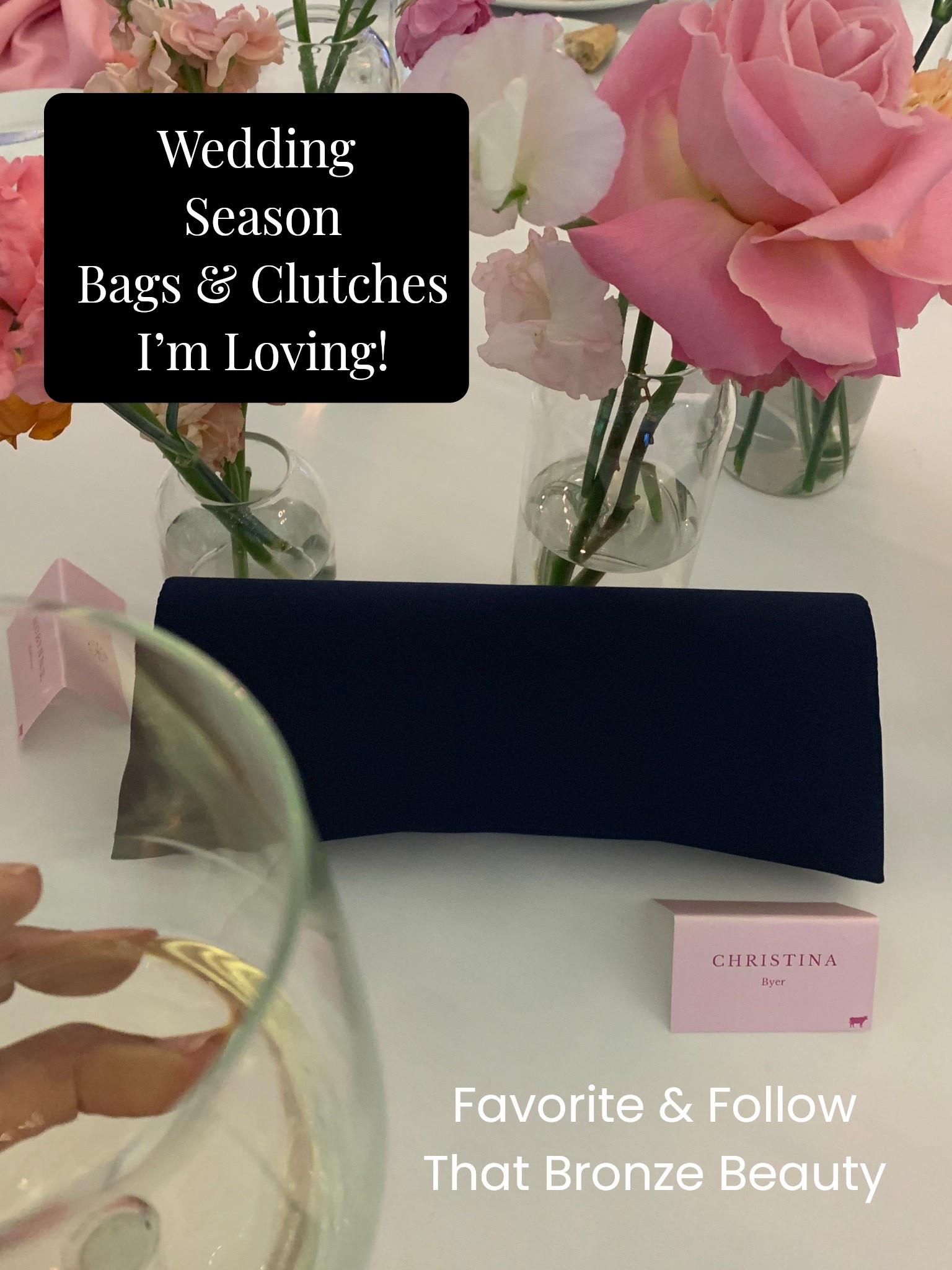 Sharing my favorite accessories of wedding season.  This lightweight navy clutch from Nina was perfection at last nights wedding! 
Scroll to shop! Follow for more!
#LTKFindsUnder50

#LTKStyleTip #LTKWedding #LTKSeasonal