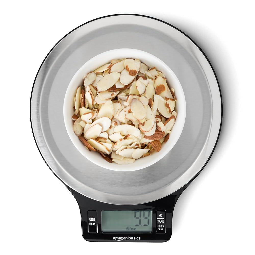 Amazon Basics Digital Kitchen Scale with LCD Display, Batteries Included, Weighs up to 11 pounds,... | Amazon (US)