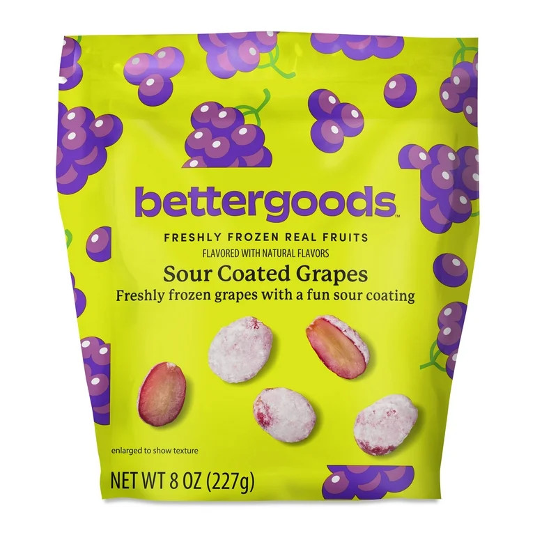 bettergoods Sour Coated Frozen Grapes, 8 oz | Walmart (US)