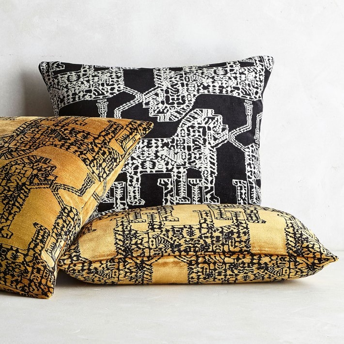 Tamar Velvet Jacquard Pillow Cover | Williams-Sonoma