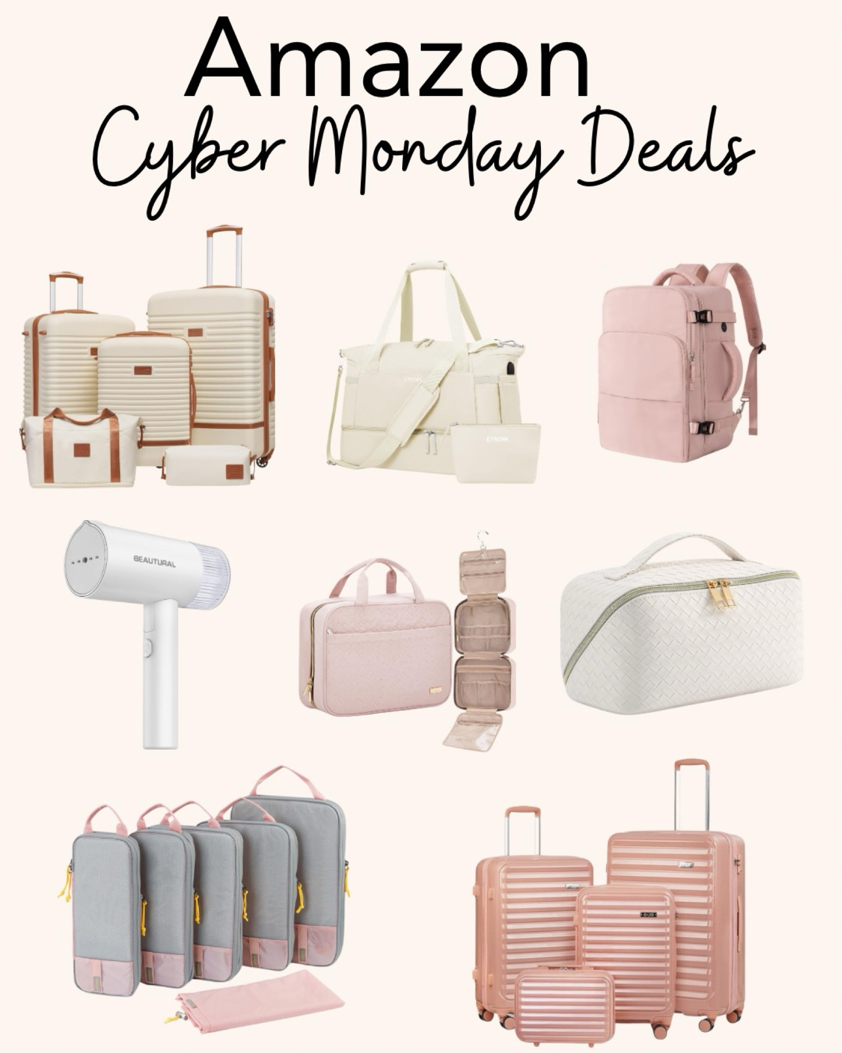 Amazon cyber Monday travel deals! Amazon luggage on sale. Amazon travel accessories. Gifts for her. 

#LTKCyberWeek #LTKGiftGuide #LTKtravel