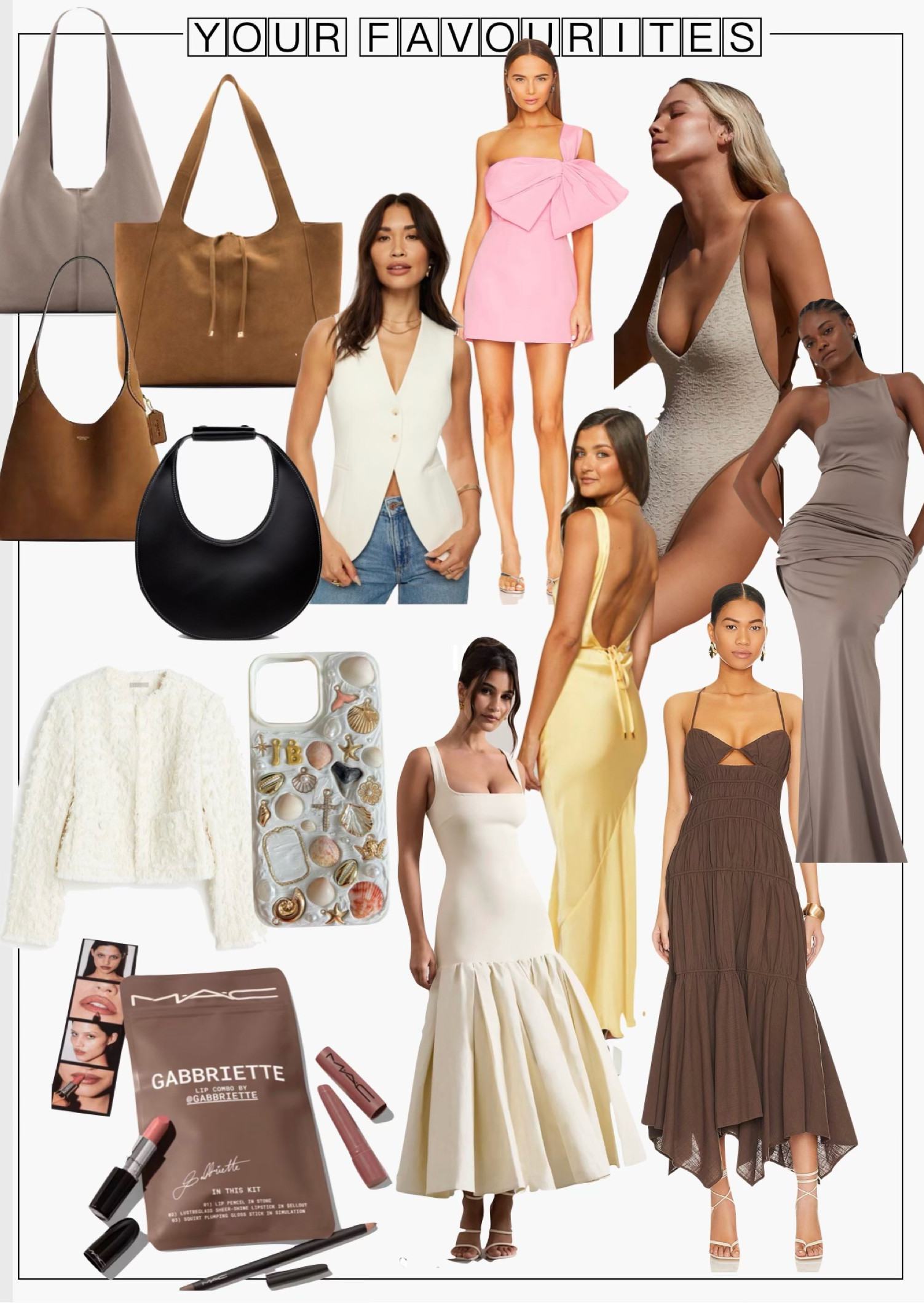 Your recent favourites! 
.
.
X
.
.
Bow dress swimsuit drop waist suede bag fall fashion Mac cosmetics makeup wedding guest dress vest 

#LTKautumn #LTKpartywear #LTKcanada