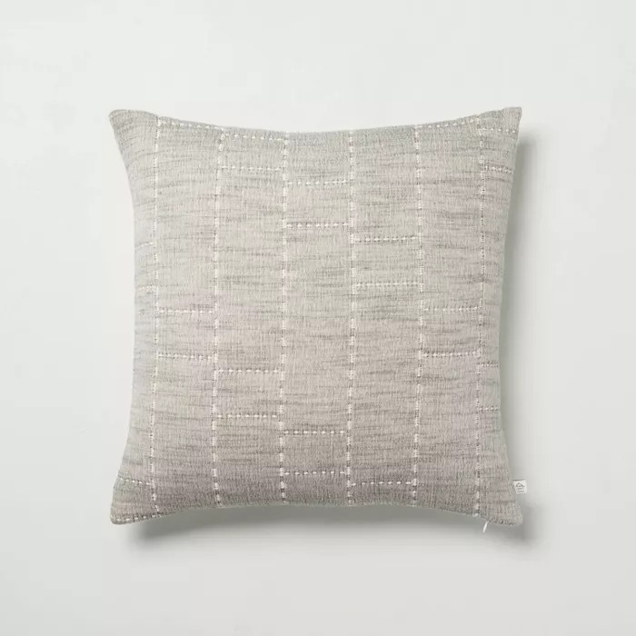 Heathered Off-Set Stripe Bed Pillow - Hearth & Hand™ with Magnolia | Target