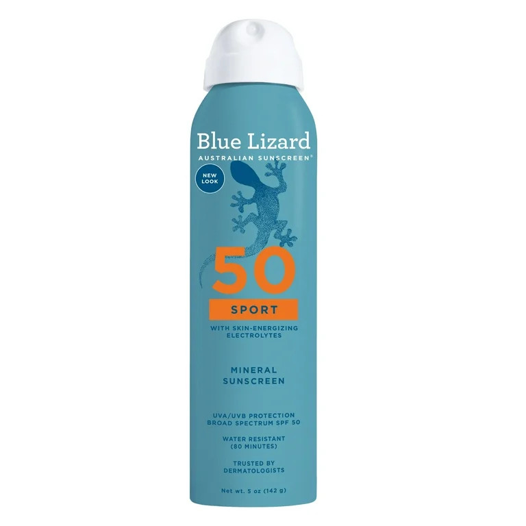 Blue Lizard Sport SPF 50 Spray Protector Solar Mineral, Amplio Espectro, Todas las Edades, 5 fl o... | Walmart (US)