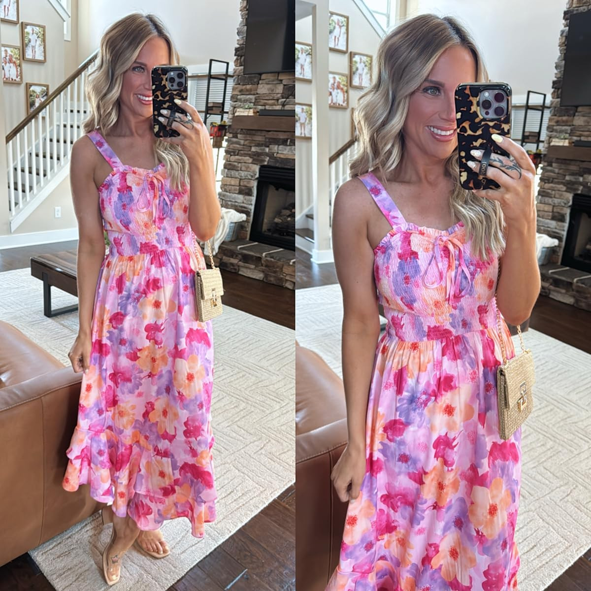 The bright colors of this dress make my soul so happy! It’s the perfect dress for Mother’s Day or a Spring wedding! 

I am 5’6 144lbs wearing a size small patterned maxi dress, heels fit true to size 

 #LTKParties #LTKStyleTip #LTKWedding
