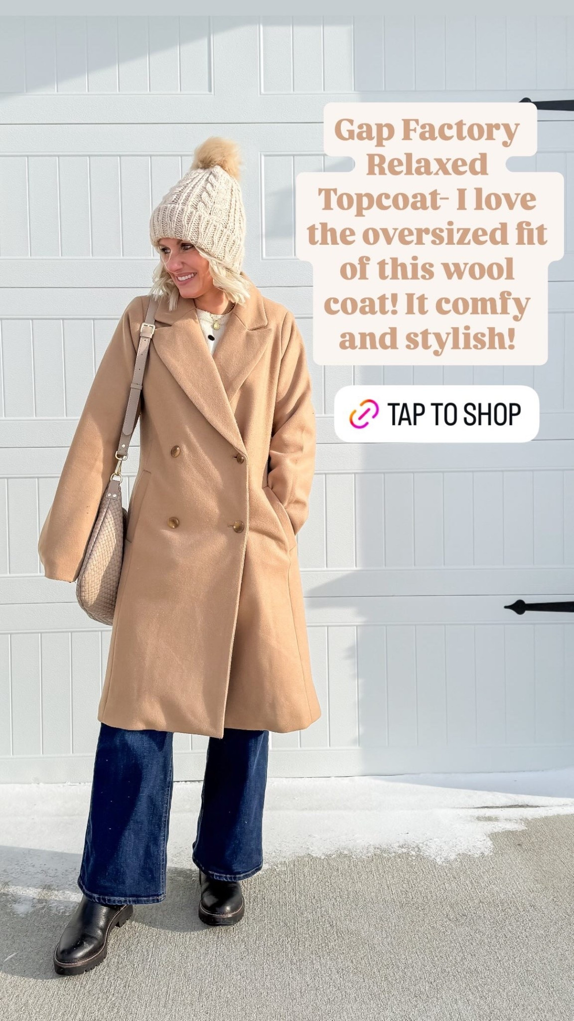 Gap Factory Relaxed Topcoat- I love the oversized fit of this wool coat! It comfy and stylish! Coat is in an xsmall

#LTKOver40 #LTKootd #LTKPetite