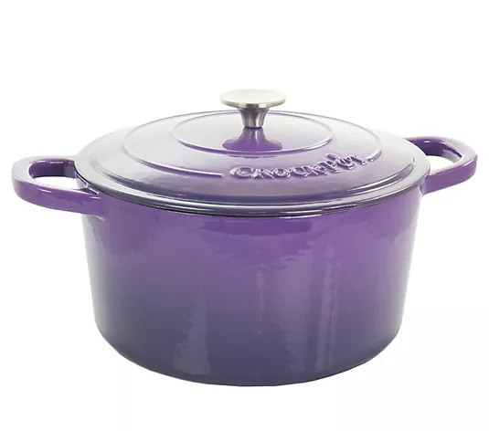 Crock-Pot 5 Quart Enameled Cast Iron Dutch Oven with Lid | QVC