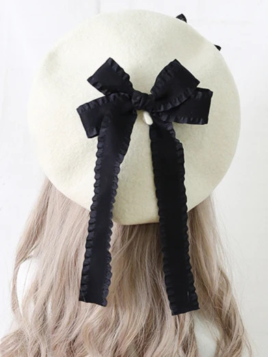 Girls Parisian Double Bow Beret | Mia Belle Girls