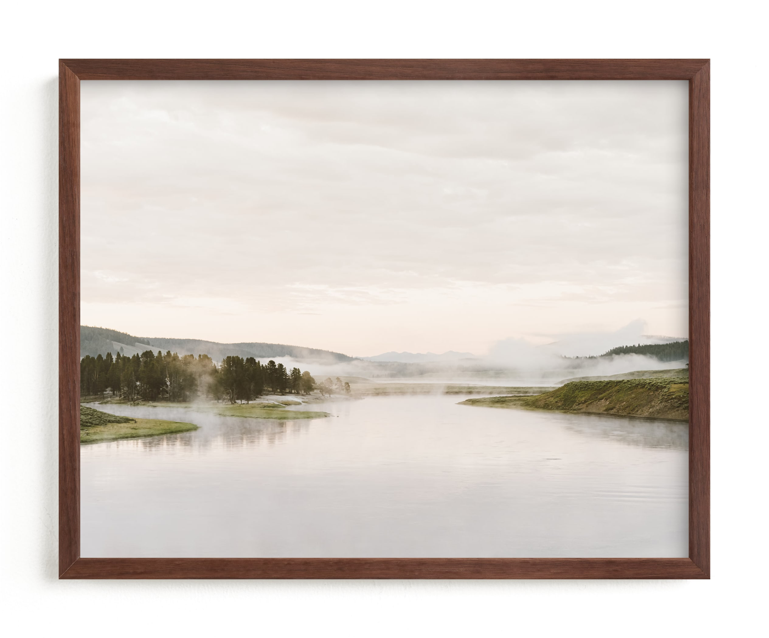"Misty lake" - Photography Limited Edition Art Print by Kamala Nahas. | Minted