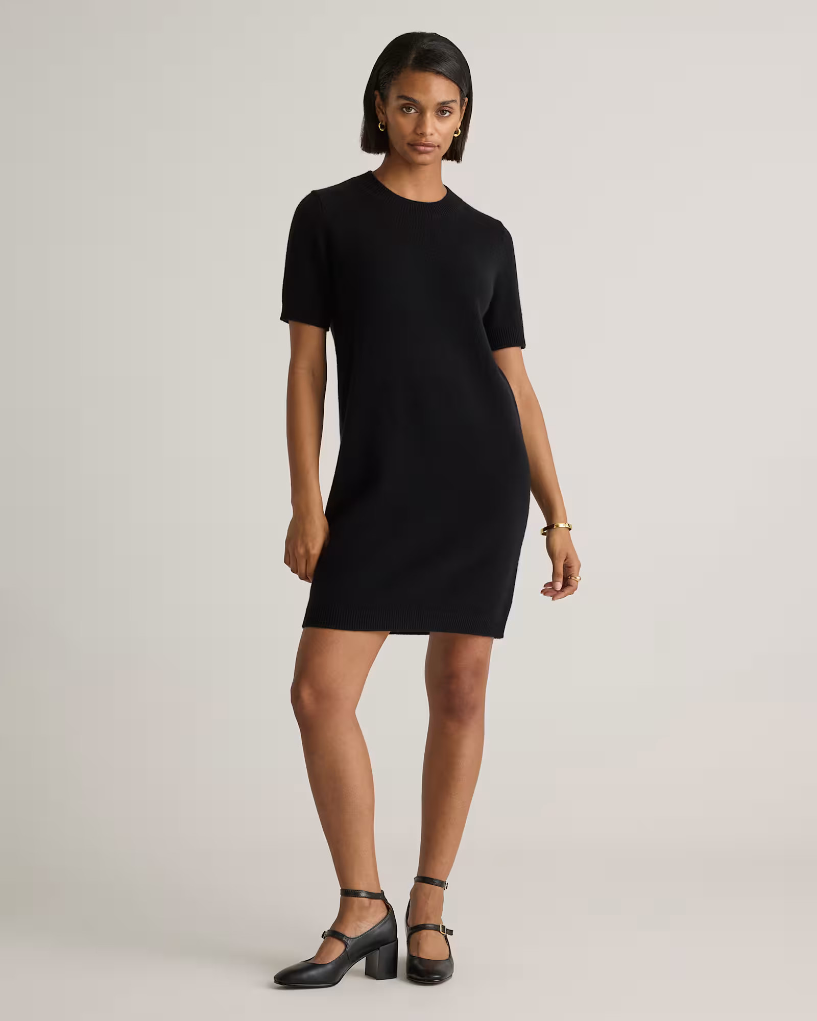 Mongolian Cashmere Short Sleeve Mini Dress | Quince