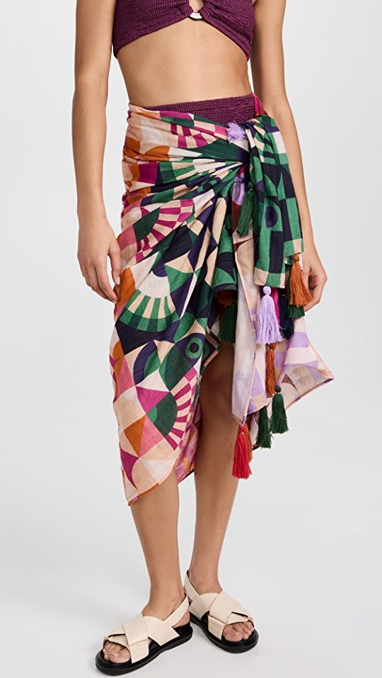 FARM Rio Ombre Graphic Toucans Multicolor Sarong | SHOPBOP | Shopbop