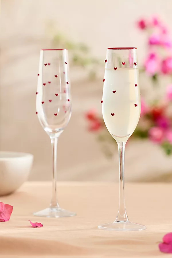 Heart Confetti Flutes, Set of 2 | Terrain