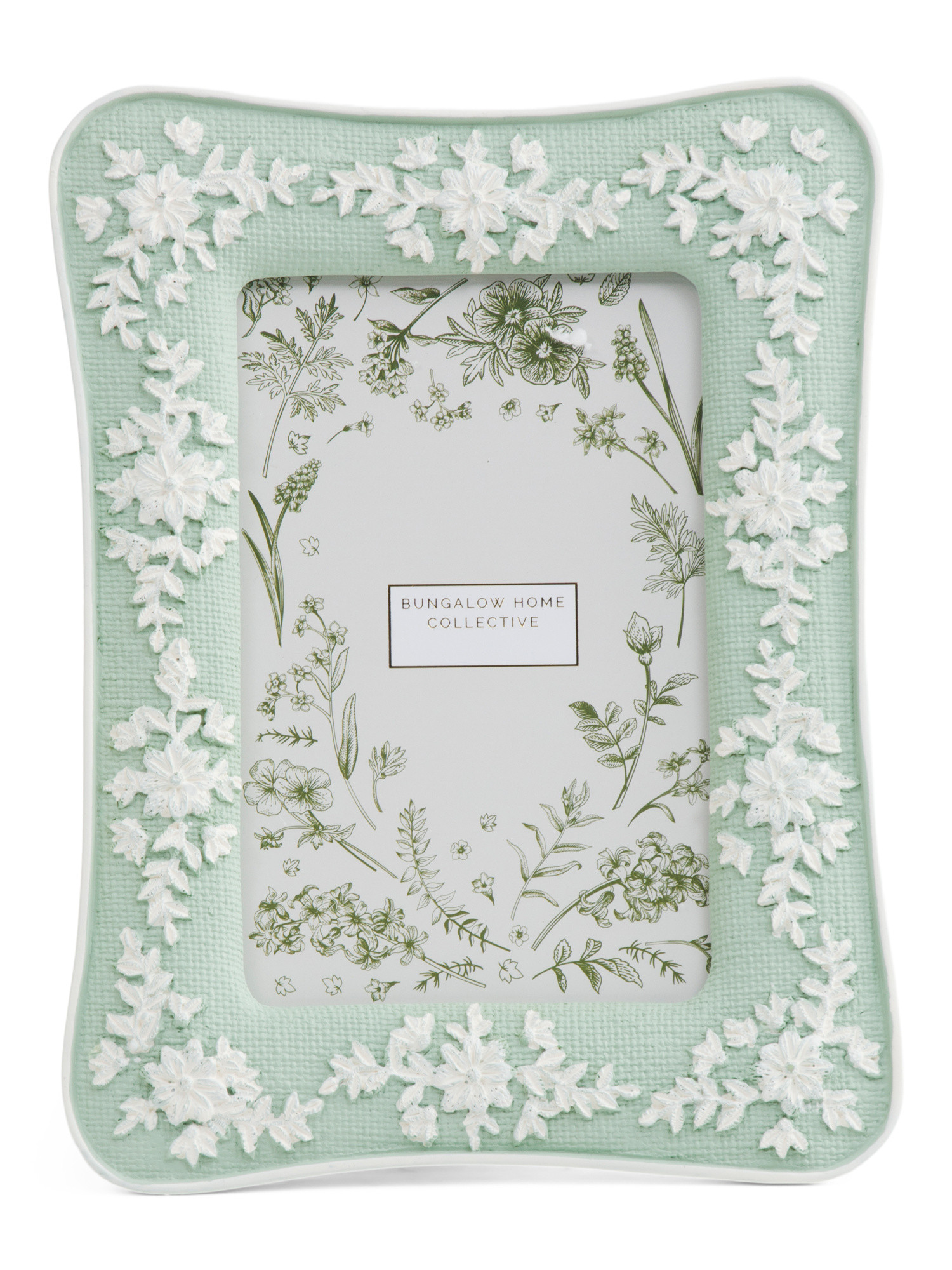 4x6 Bow Floral Tabletop Picture Frame | TJ Maxx