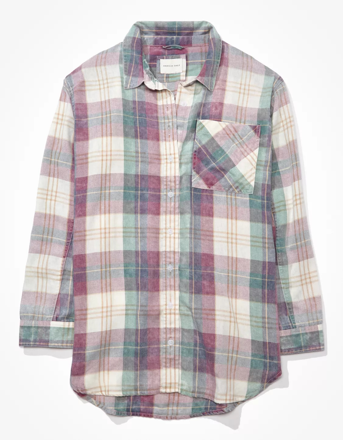 AE Oversized Flannel Shirt | American Eagle Outfitters (US & CA)
