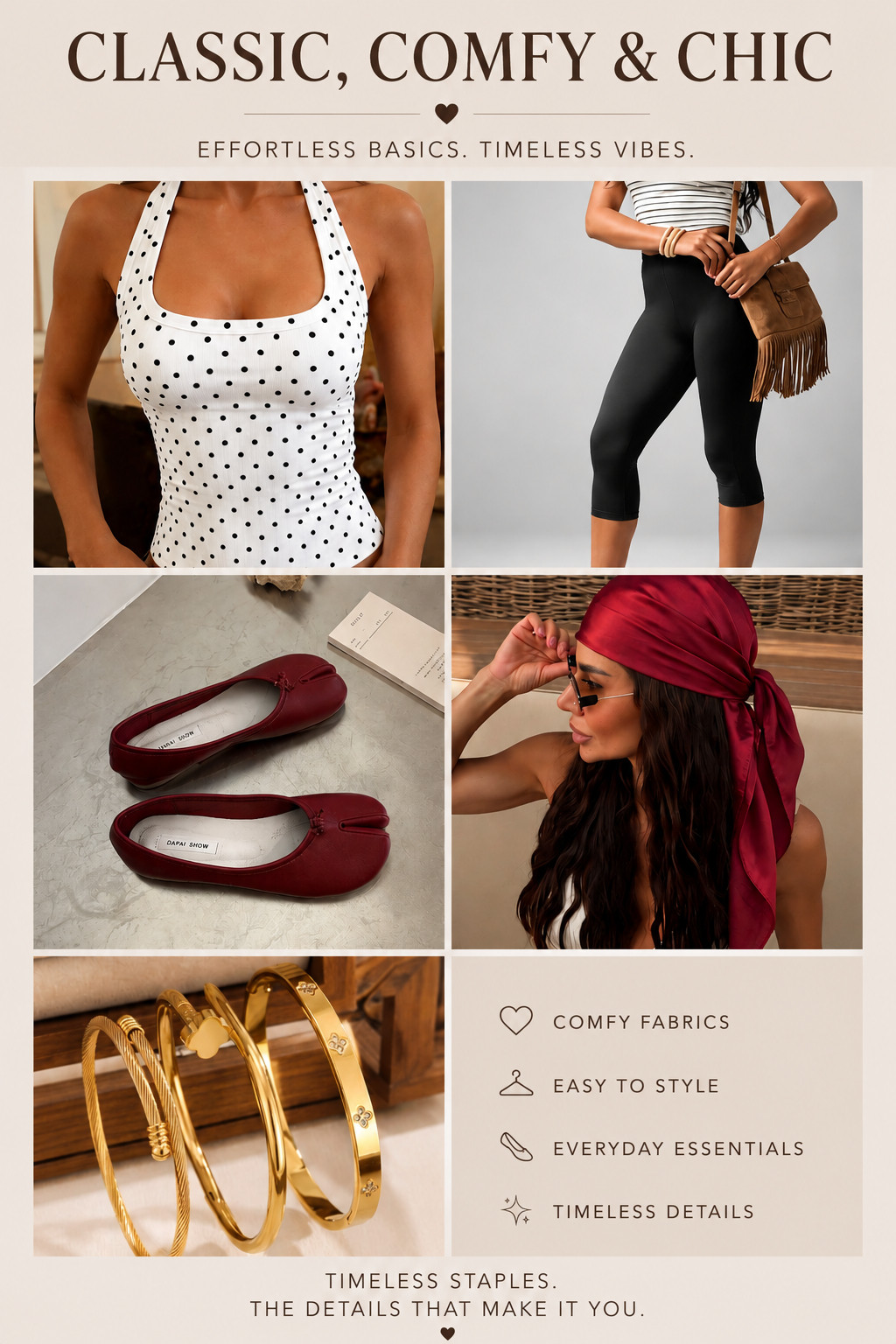 Classic with a little personality. ✨
#LTKStyle #ClassicStyle #EffortlessChic #EverydayFashion #PolkaDotStyle #BurgundyStyle #CasualLuxury #LTKFinds#LTKStyle #ClassicStyle #EffortlessChic #EverydayFashion #PolkaDotStyle #BurgundyStyle #CasualLuxury #LTKFinds 

 #LTKootd #LTKselfcare #LTKvlog