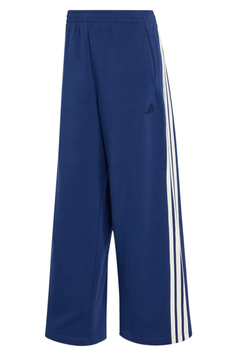 adidas Three Stripe Wide Leg Pants (Women) | Nordstromrack | Nordstrom Rack