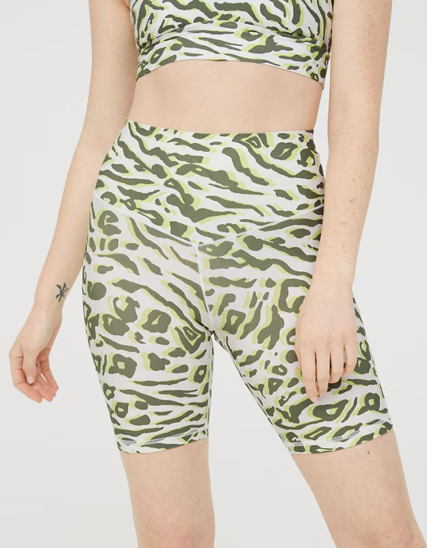 OFFLINE Real Me Printed High Waisted 7" Bike Short | American Eagle Outfitters (US & CA)