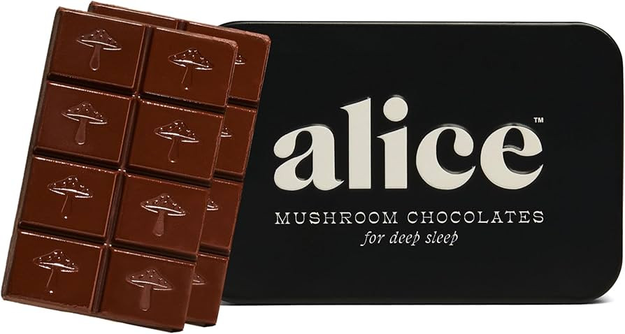 Alice Mushrooms Nightcap | Mushroom Chocolates | Supports Deep Sleep, Calm Mind, and Stress Relie... | Amazon (US)