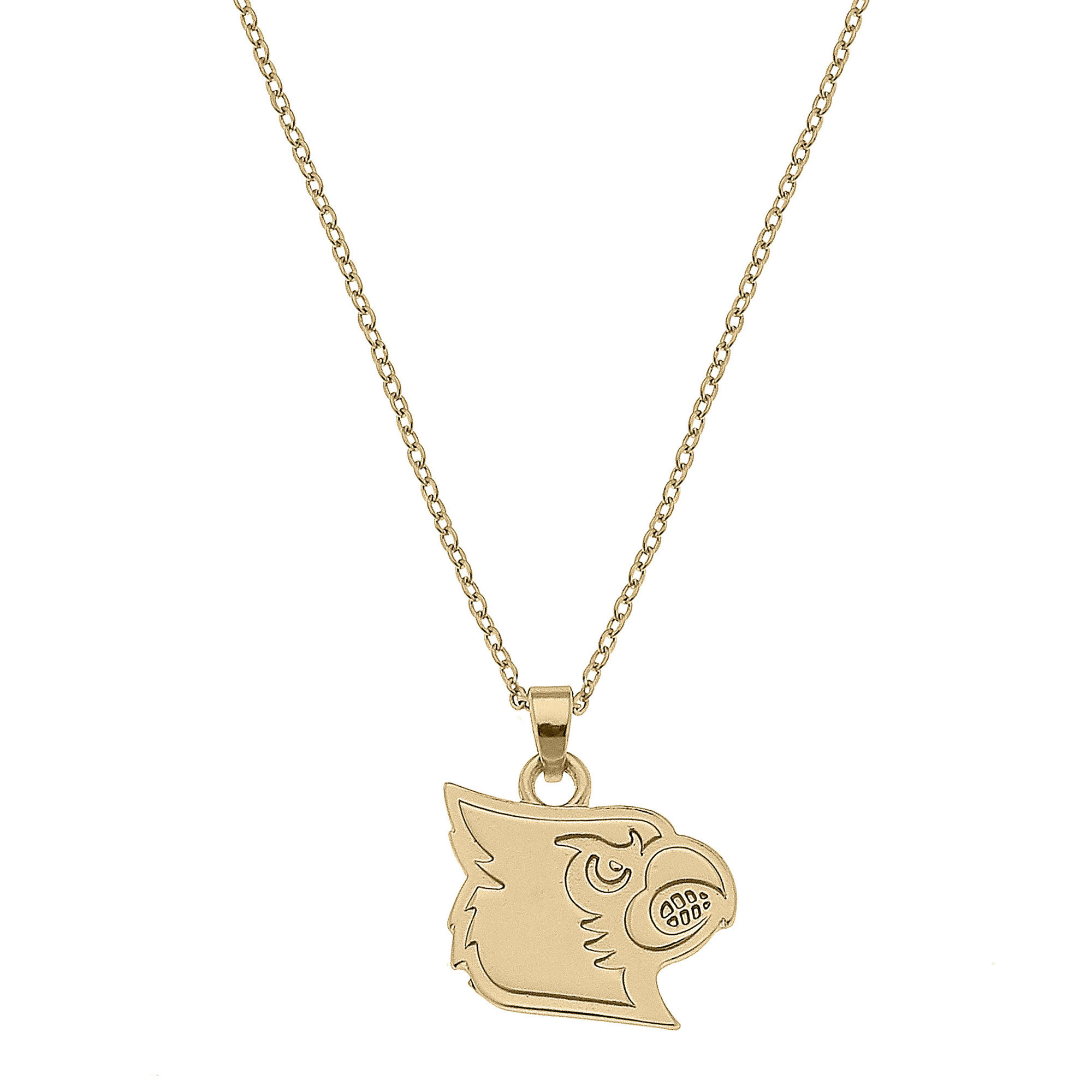 Women's CANVAS Style Louisville Cardinals Gold Plated Pendant Necklace | Fanatics