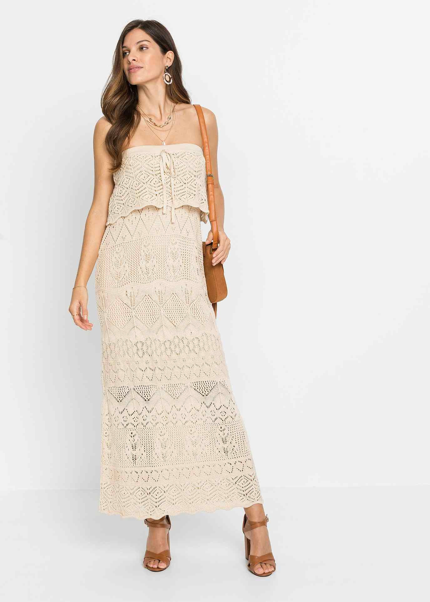 Bandeau-Strickkleid | Bonprix DE