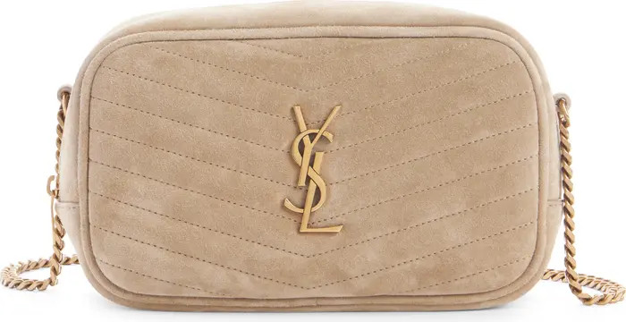 Mini Lou Matelassé Suede Camera Bag | Nordstrom