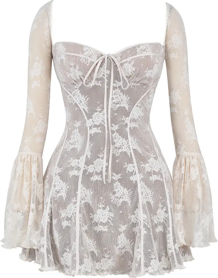 Analissa Long Sleeve Lace Minidress | Nordstrom