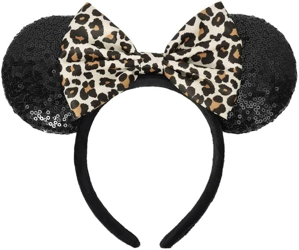 ASHONE Mouse Ears Headbands for Women Groups Mouse Ears Shiny Bows for Birthday Themed Events Acc... | Amazon (US)