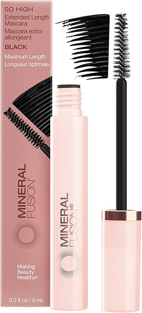 Amazon.com : Mineral Fusion So High Extended Length Mascara (Black) - Lengthening Formula For Loo... | Amazon (US)