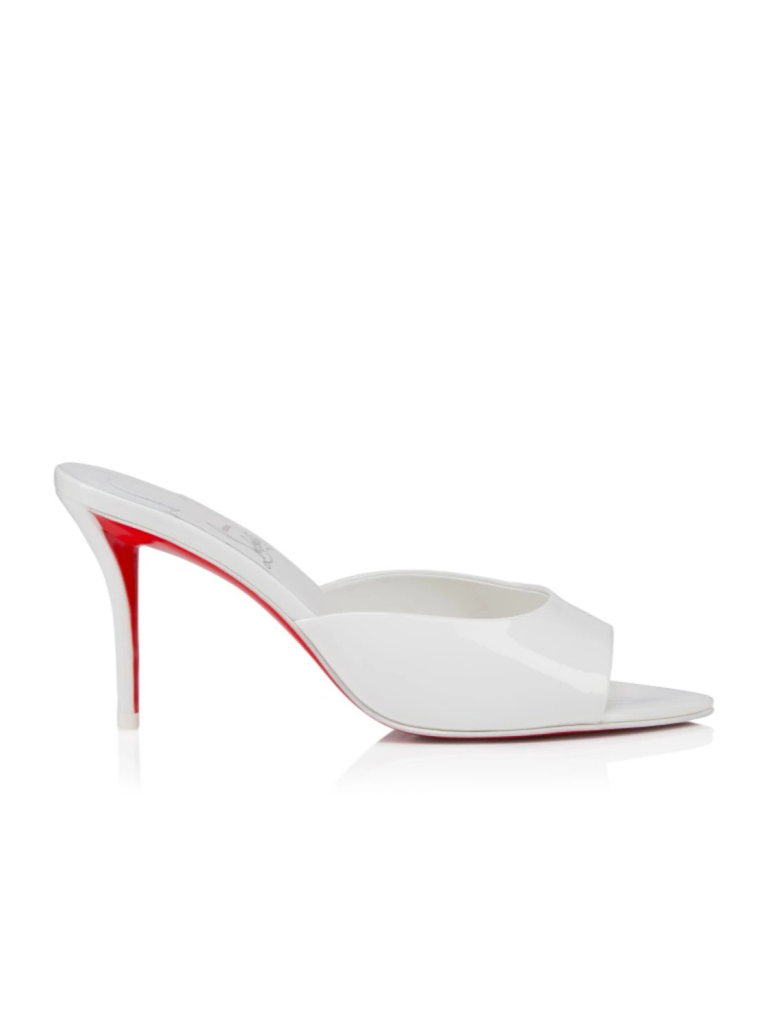 80 mm Mules - Patent calf leather - Bianco - Women | Senser US