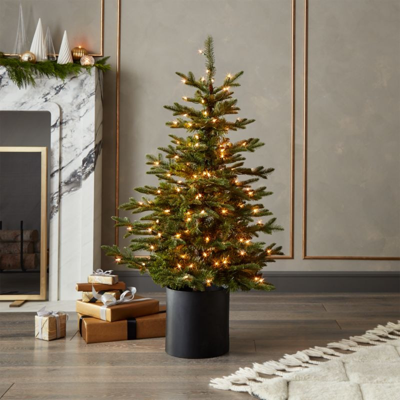 Faux LED Mixed Pine Christmas Tree 4' + Reviews | CB2 | CB2