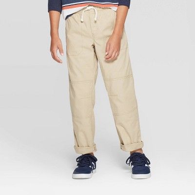 Boys' Stretch Straight Fit Pull-On Woven Pants - Cat & Jack™ | Target