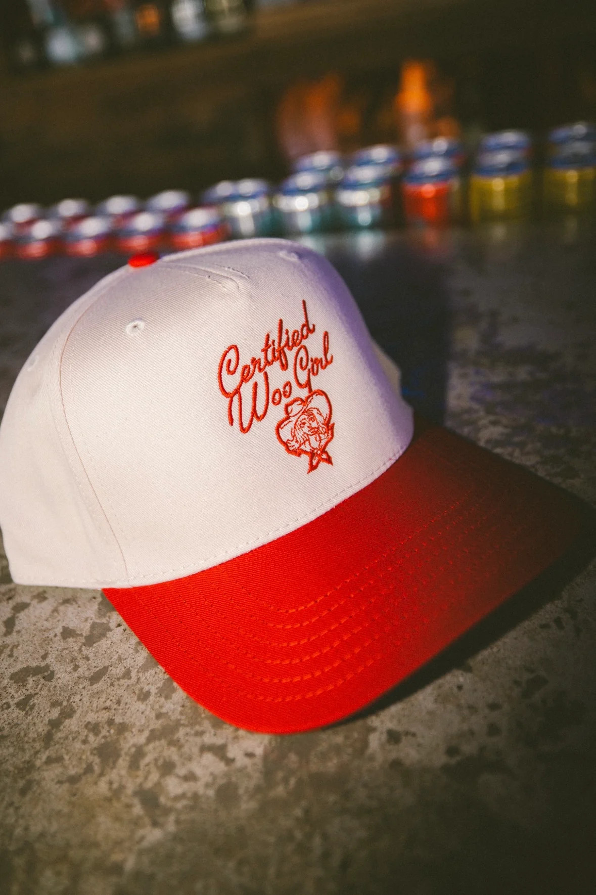 Certified Woo Girl Vintage Trucker Hat - Red - PREORDER | KenzKustomz