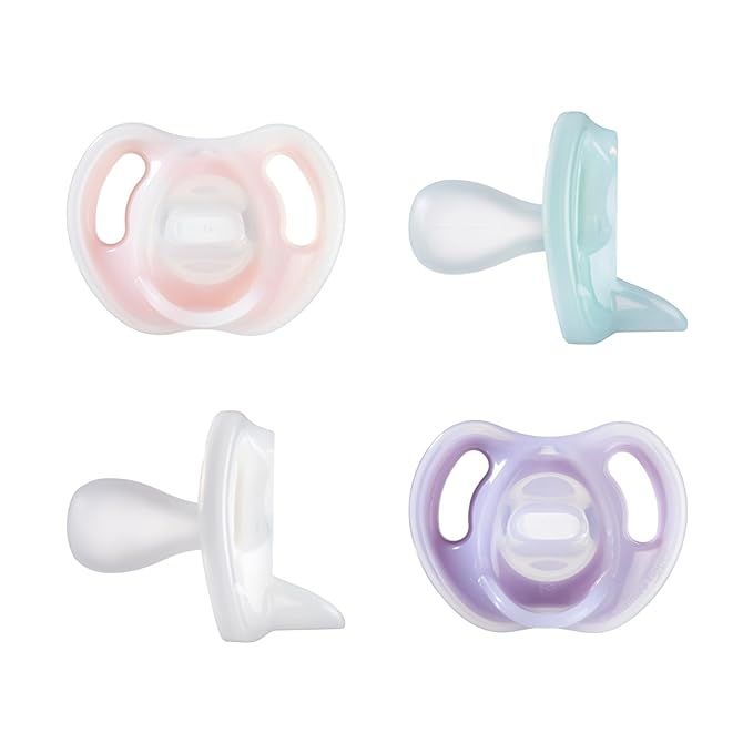 Tommee Tippee Ultra-light Silicone Pacifier, Symmetrical One-Piece Design, BPA-Free Silicone Bink... | Amazon (US)